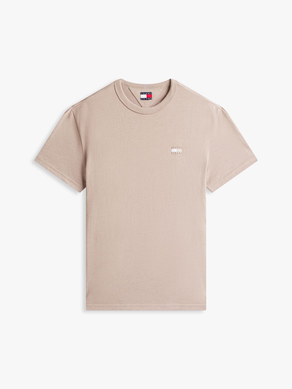 Tommy Badge Jersey Crew Neck T-Shirt — Grey