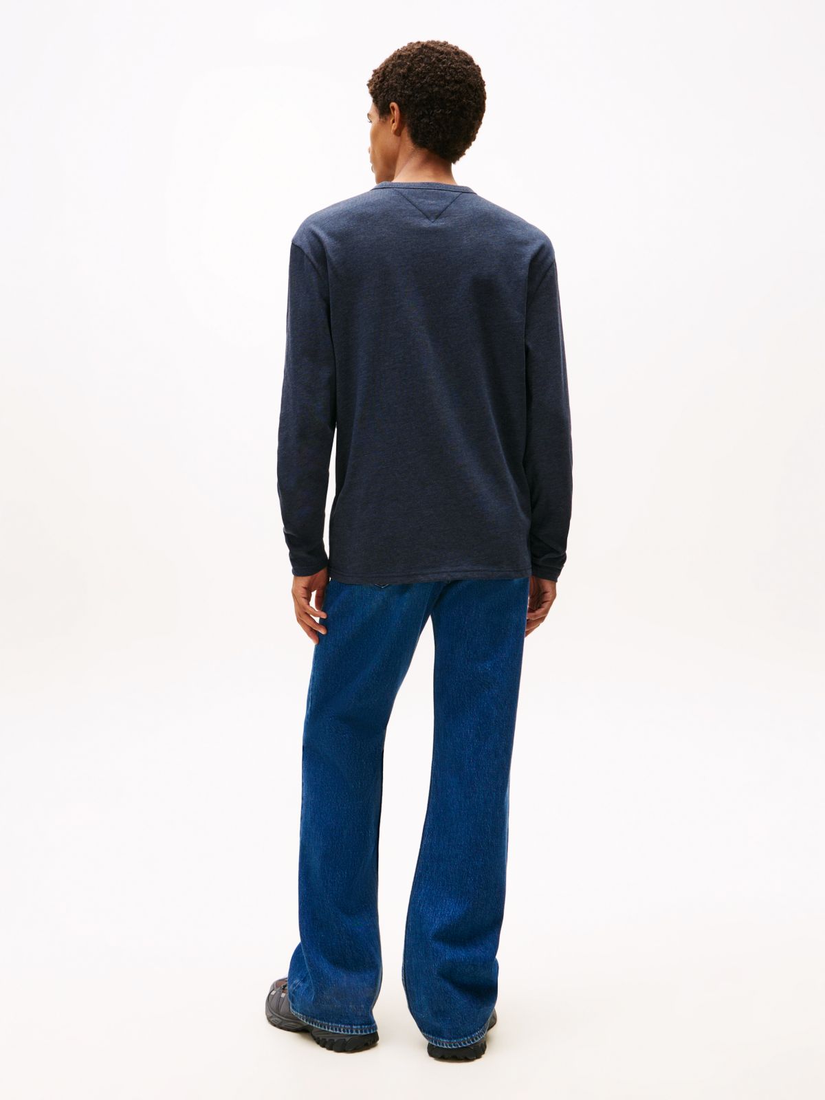 Tommy Badge Long Sleeve T-Shirt — Blue