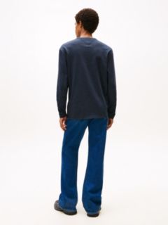 Tommy Badge Long Sleeve T-Shirt — Blue 4