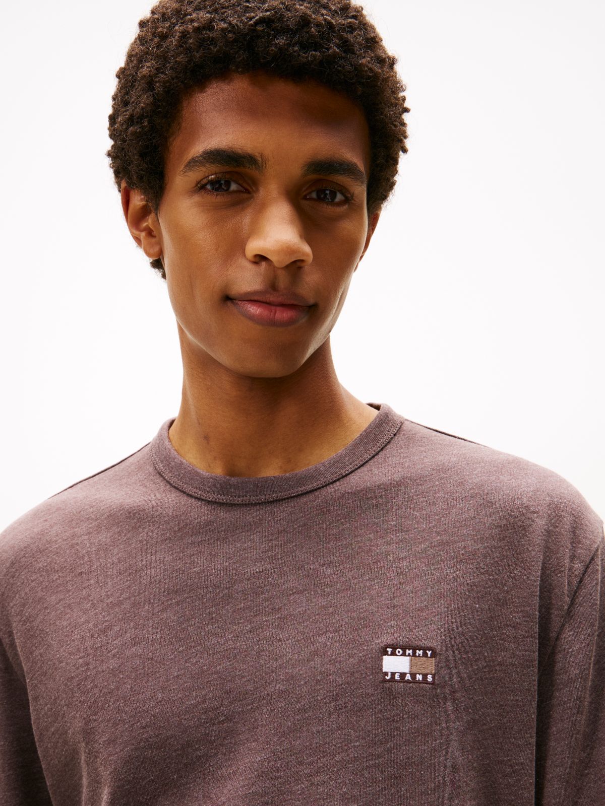 Tommy Badge Long Sleeve T-Shirt — Brown
