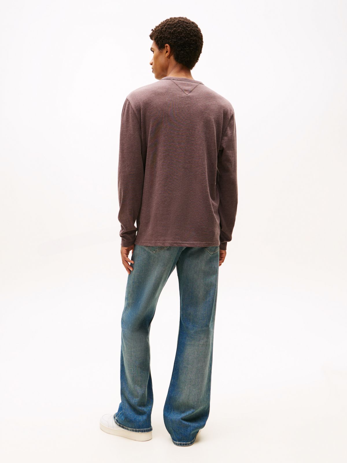 Tommy Badge Long Sleeve T-Shirt — Brown