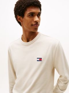 Tommy Badge Long Sleeve T-Shirt — White 2