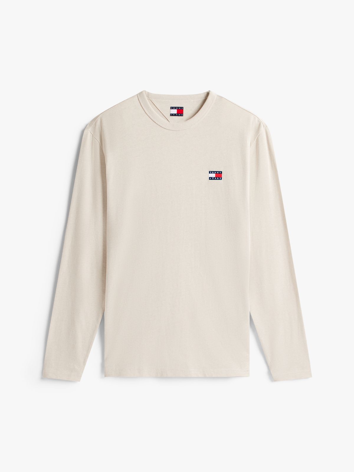 Tommy Badge Long Sleeve T-Shirt — White