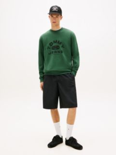 Graphic Terry Crew Neck Sweatshirt — Green 3