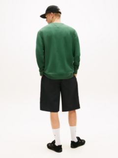 Graphic Terry Crew Neck Sweatshirt — Green 4