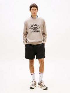 Graphic Terry Crew Neck Sweatshirt — Grey 3