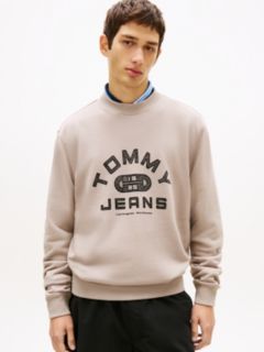 Graphic Terry Crew Neck Sweatshirt — Grey 1