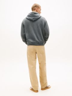 Gym Logo Embroidery Washed Relaxed Hoody — Black 4