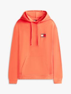 Back Logo Wavy Flag Relaxed Hoody — Red 6