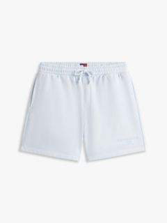 Classic Tonal Logo Embroidery Sweat Shorts — Blue 5