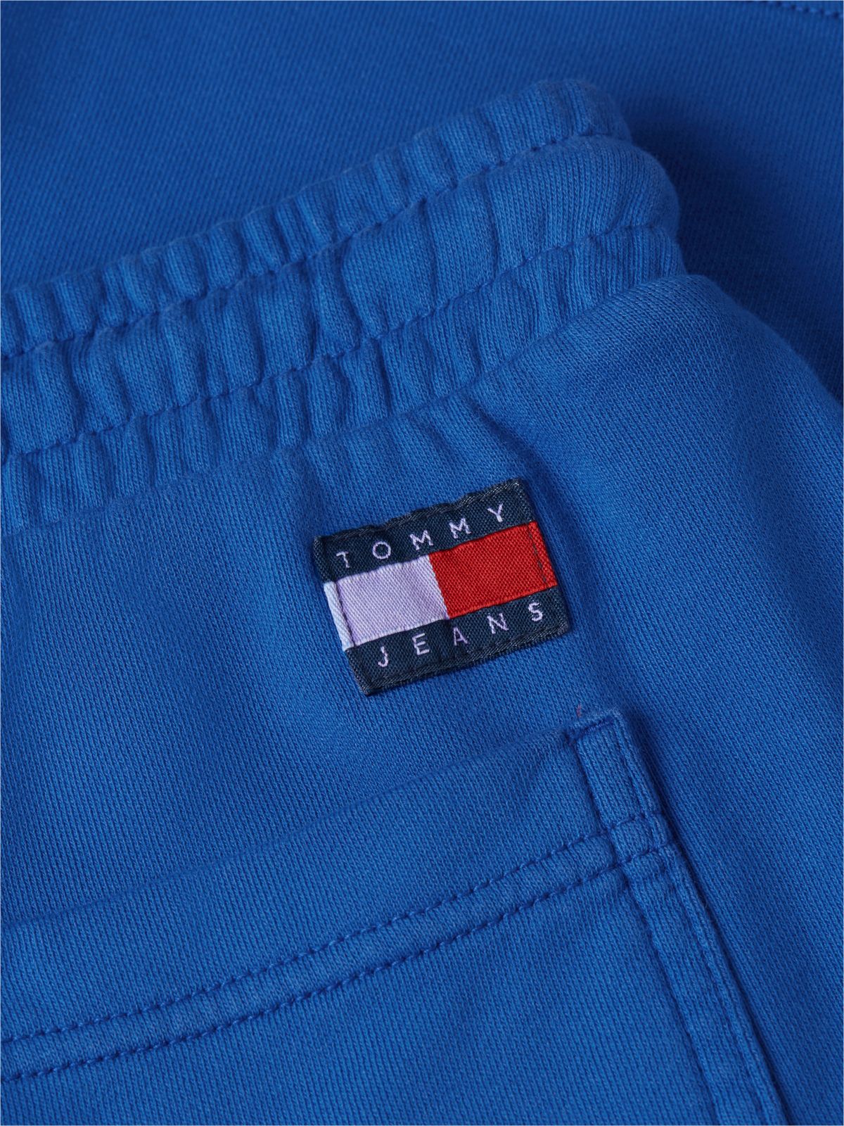 Classic Tonal Logo Embroidery Sweat Shorts — Blue