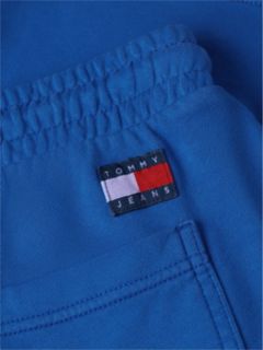 Classic Tonal Logo Embroidery Sweat Shorts — Blue 6