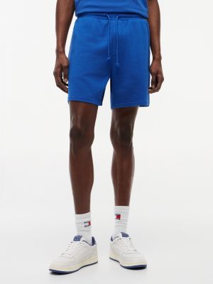 blue classic sweat-shorts mit logo-stickerei für herren - tommy jeans
