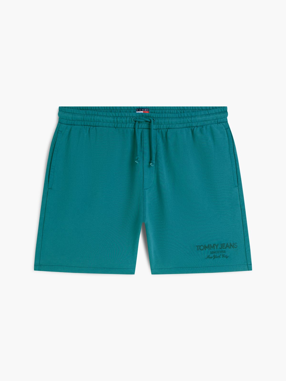 Classic Tonal Logo Embroidery Sweat Shorts — Green