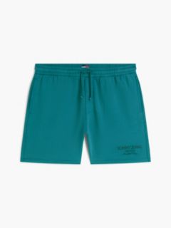 Classic Tonal Logo Embroidery Sweat Shorts — Green 5