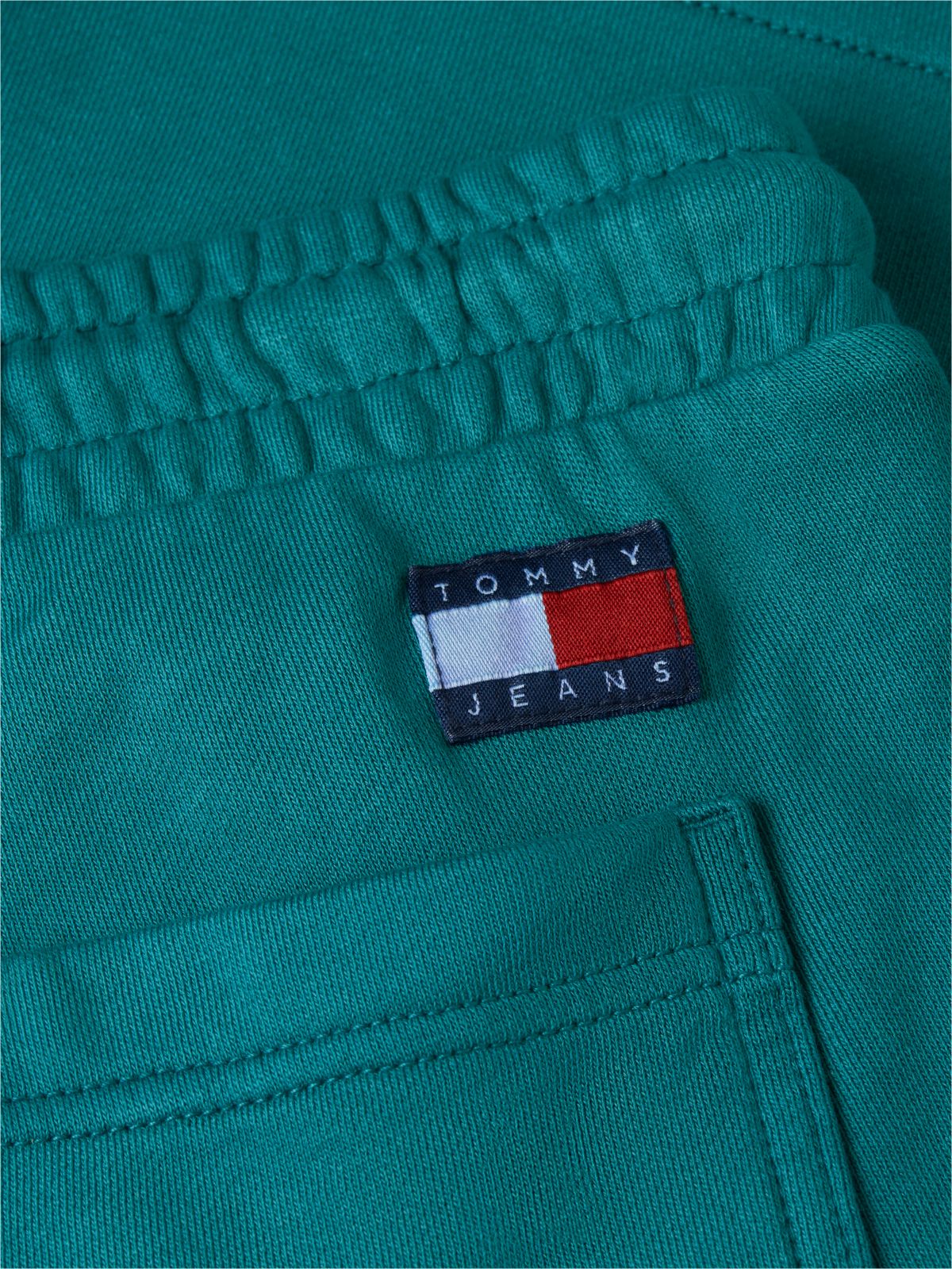Classic Tonal Logo Embroidery Sweat Shorts — Green