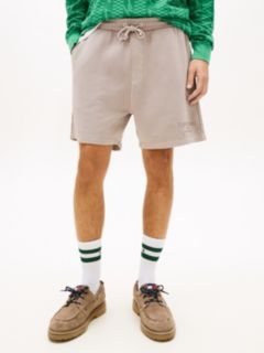 Classic Tonal Logo Embroidery Sweat Shorts — Grey 2