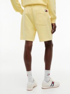 Classic Tonal Logo Embroidery Sweat Shorts — Yellow 4