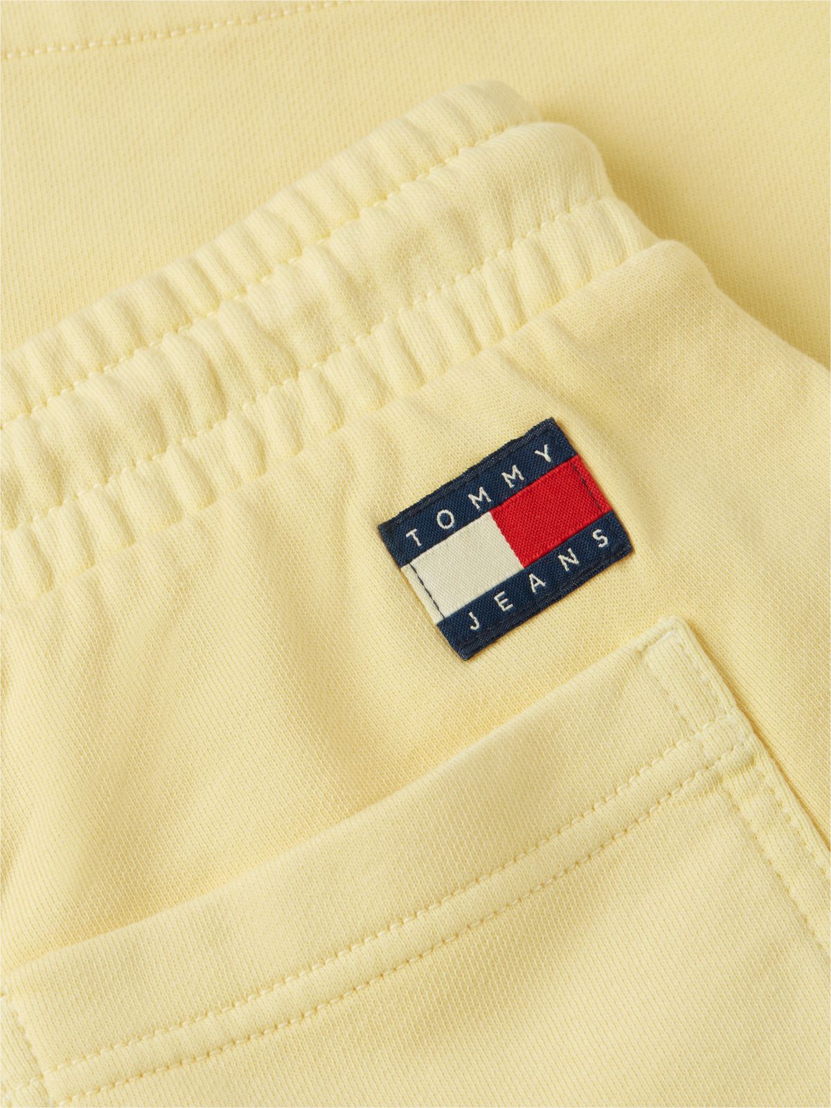 Classic Tonal Logo Embroidery Sweat Shorts — Yellow