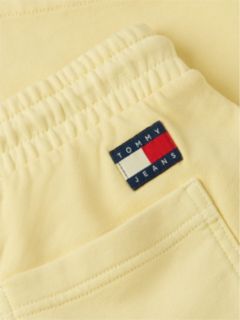 Classic Tonal Logo Embroidery Sweat Shorts — Yellow 6