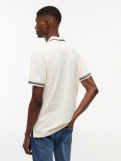 Tommy Flag Regular Fit Tipped Polo Shirt — Beige 4