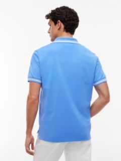 Tommy Flag Regular Fit Tipped Polo Shirt — Blue 4