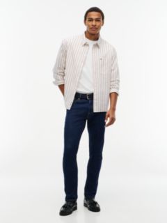 Austin Slim Tapered Leg Topstitch Jeans — Blue 2