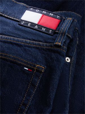 blue austin slim tapered leg topstitch jeans for men tommy jeans