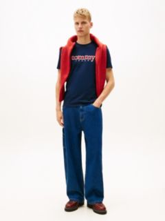 Logo Appliqué Jersey T-Shirt — Blue 3