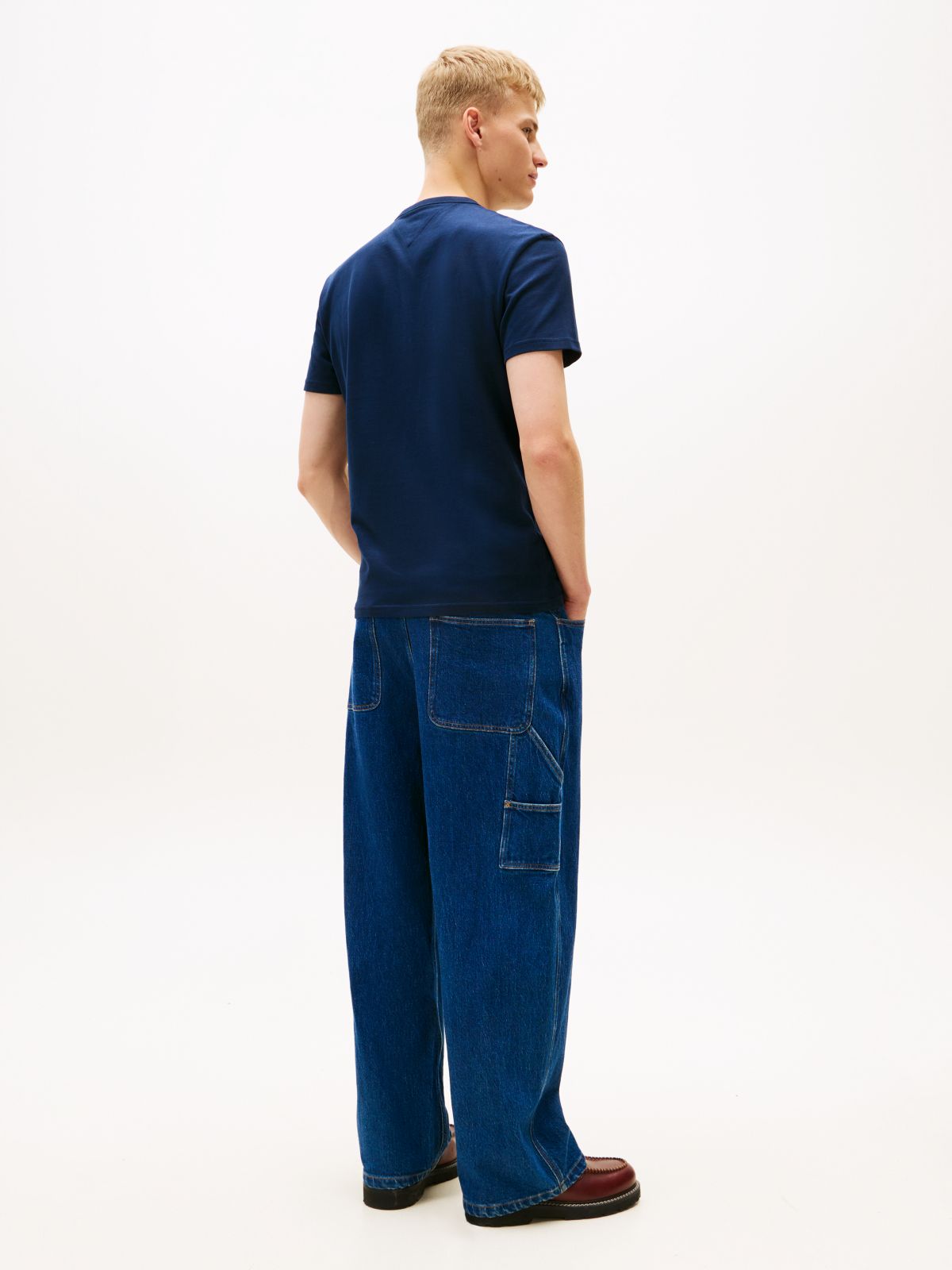 Logo Appliqué Jersey T-Shirt — Blue