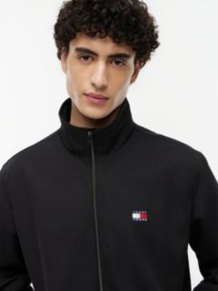Collar Logo Water Repellent Zip-Thru Jacket — Black 3