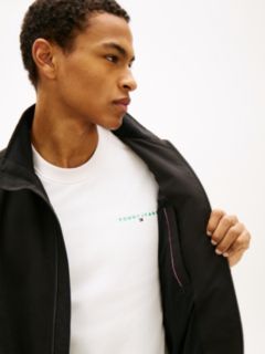 Collar Logo Water Repellent Zip-Thru Jacket — Black 5