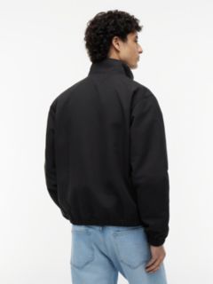 Collar Logo Water Repellent Zip-Thru Jacket — Black 6