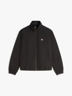 Collar Logo Water Repellent Zip-Thru Jacket — Black 8