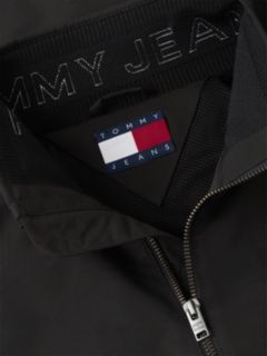 Collar Logo Water Repellent Zip-Thru Jacket — Black 9
