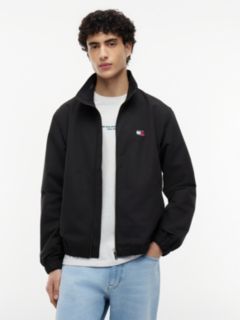 Collar Logo Water Repellent Zip-Thru Jacket — Black 1