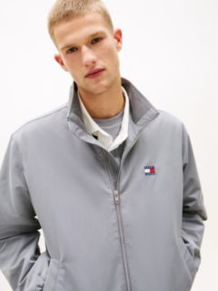 Collar Logo Water Repellent Zip-Thru Jacket — Grey 2