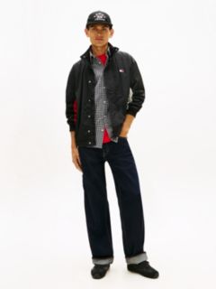 Flag Badge Back Logo Water Repellent Jacket — Black 3