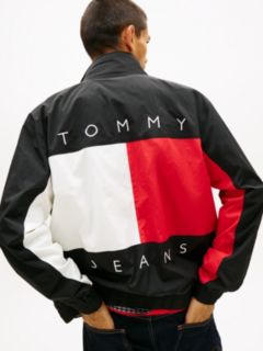 Flag Badge Back Logo Water Repellent Jacket — Black 4
