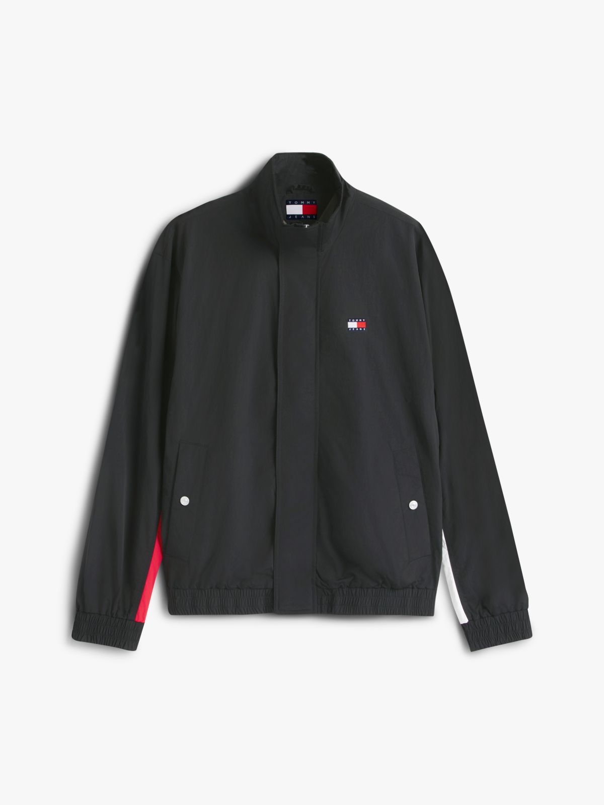 Flag Badge Back Logo Water Repellent Jacket — Black