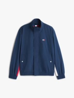Flag Badge Back Logo Water Repellent Jacket — Blue 6
