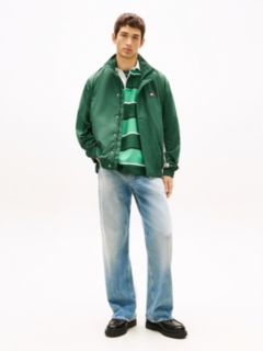 Flag Badge Back Logo Water Repellent Jacket — Green 3