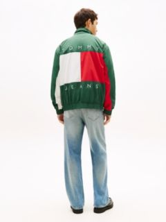 Flag Badge Back Logo Water Repellent Jacket — Green 5