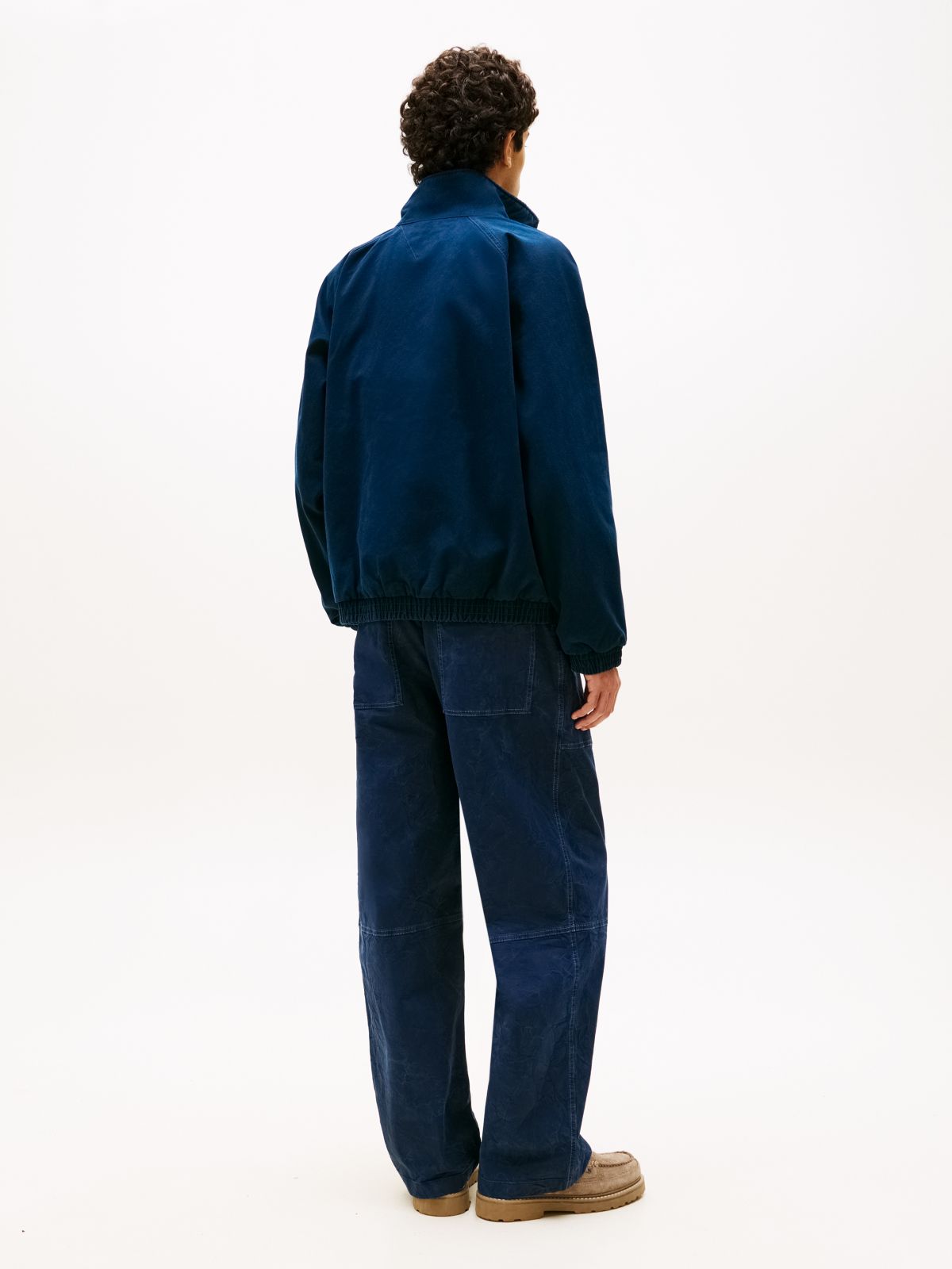 Twill Zip-Thru Jacket — Blue
