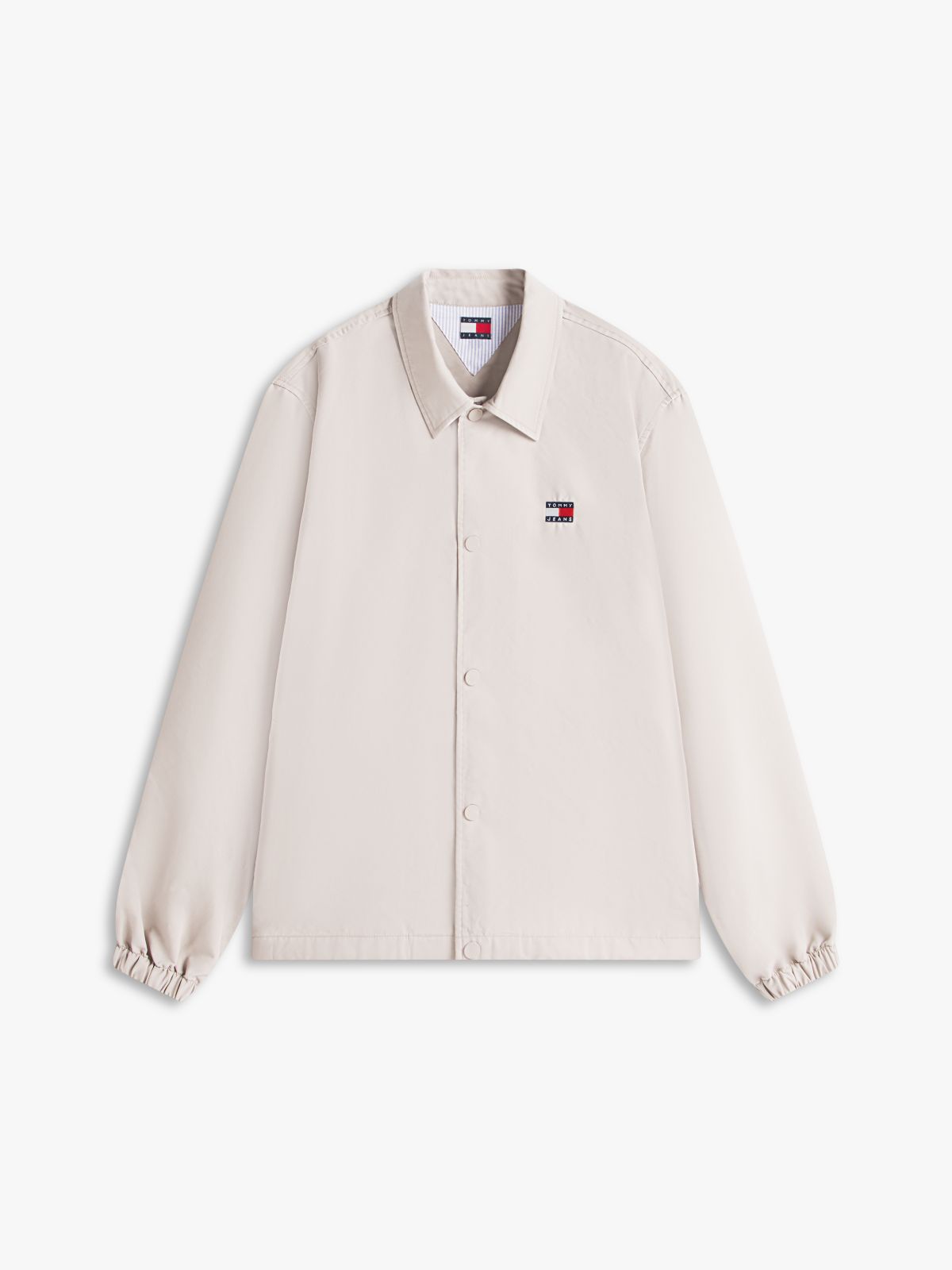 Logo Twill Overshirt — Grey