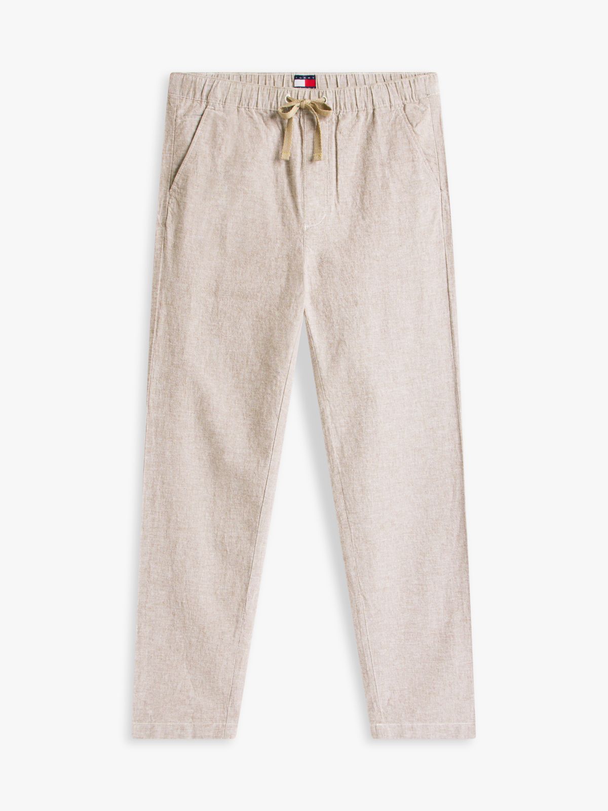 Sonny Tapered Leg Linen Blend Chinos — Grey