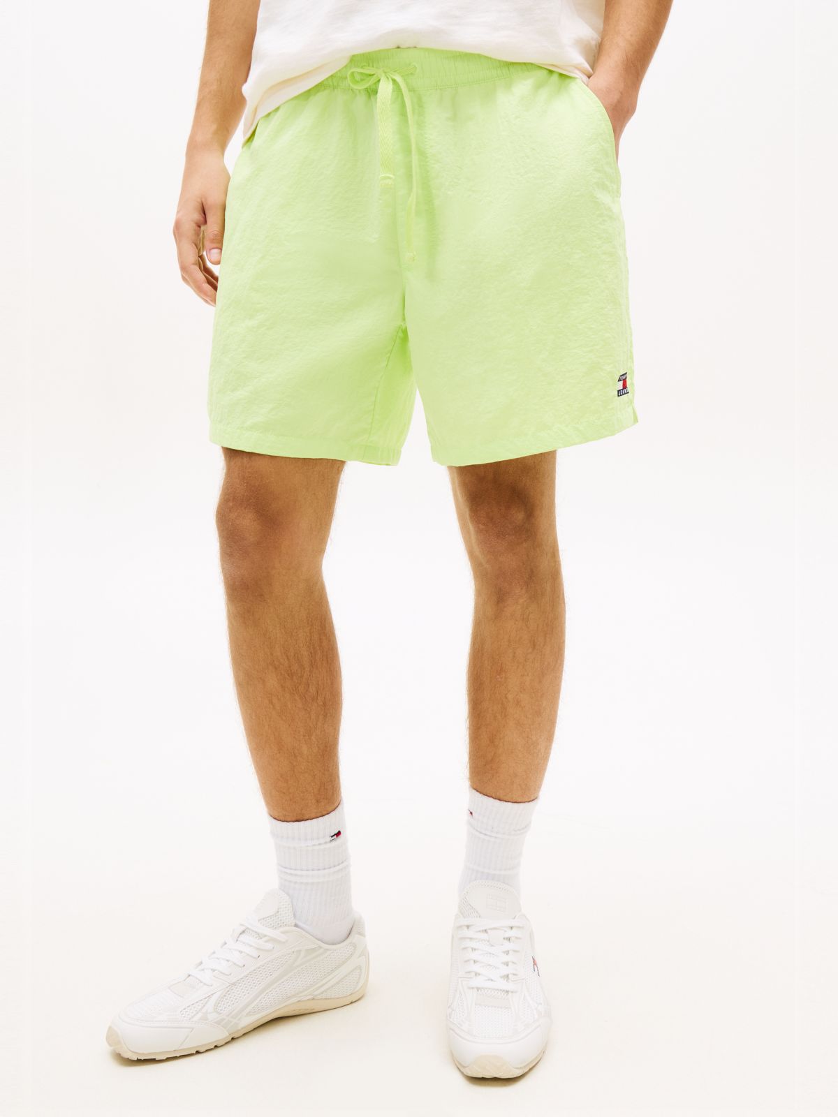 Logo Relaxed Shorts — Green