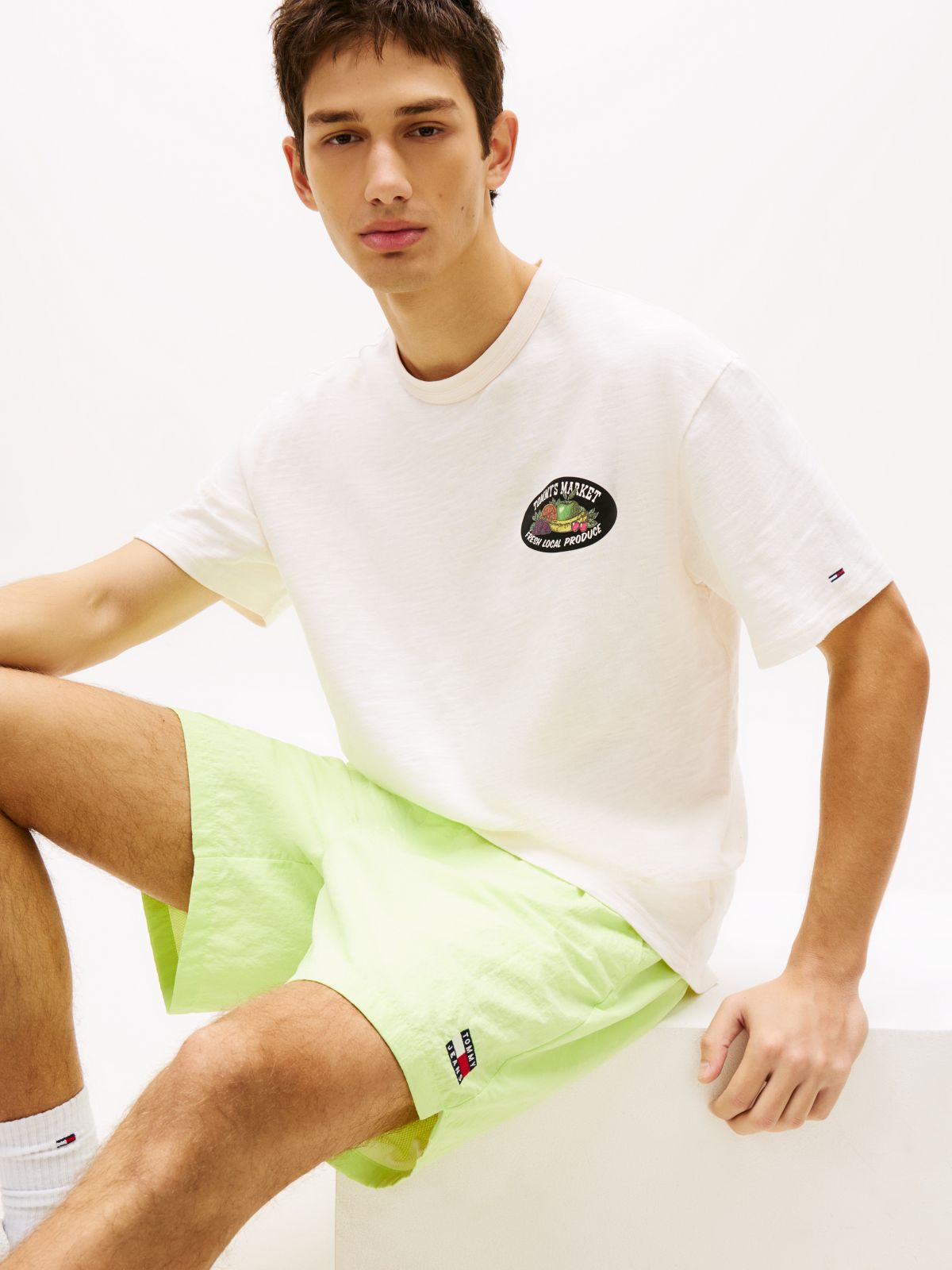 Logo Relaxed Shorts — Green