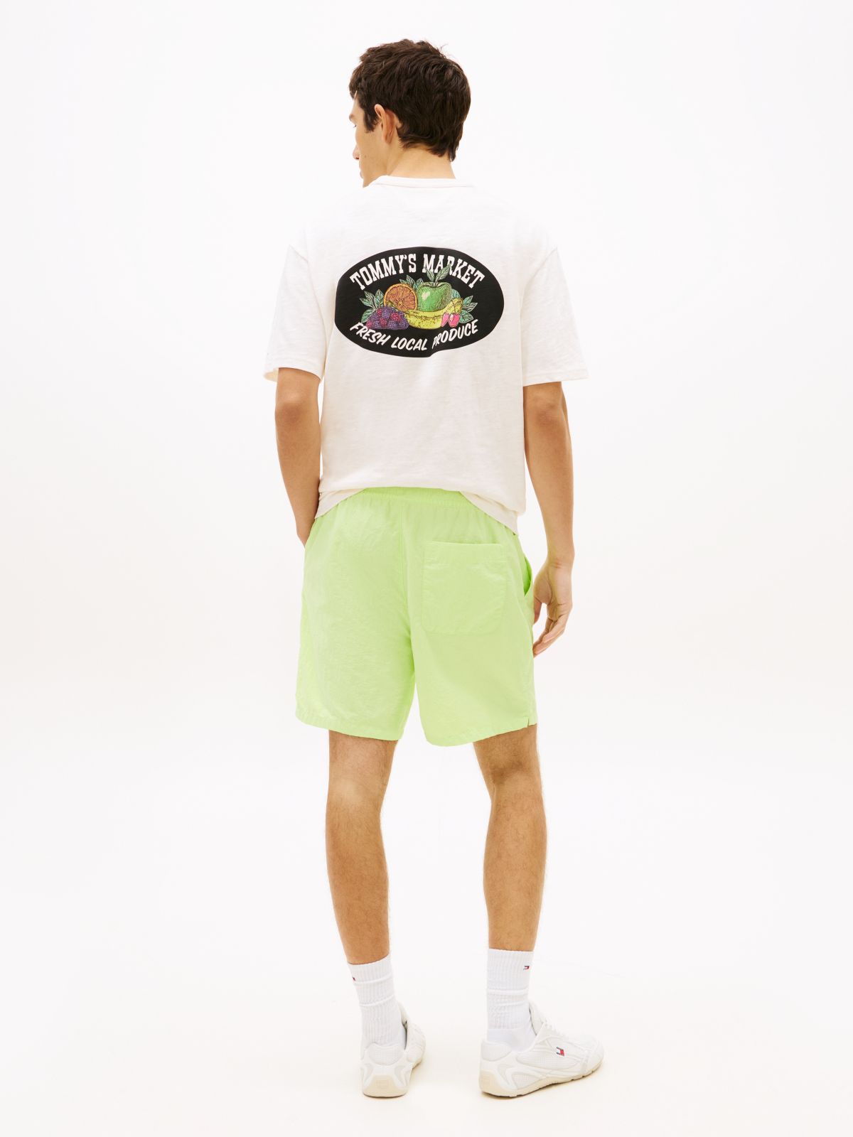 Logo Relaxed Shorts — Green