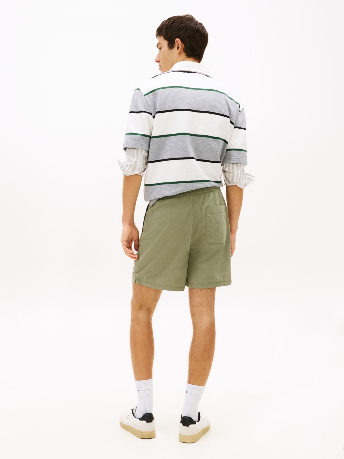 Logo Relaxed Shorts — Green